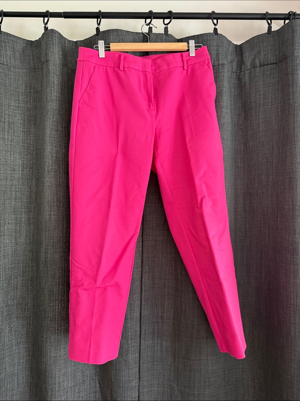 Women's Tailored Ankle Pants in Hot Pink